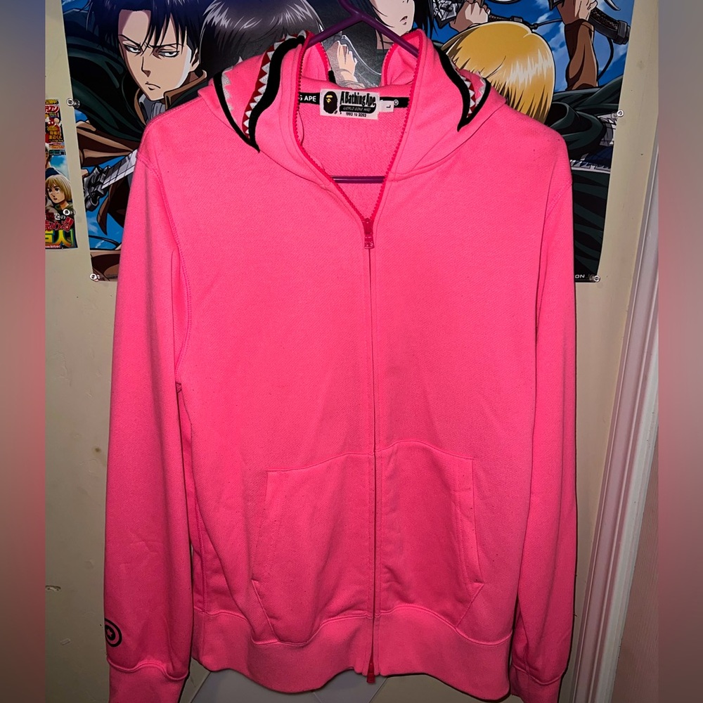COPY - Pink Bape Hoodie Zip Up